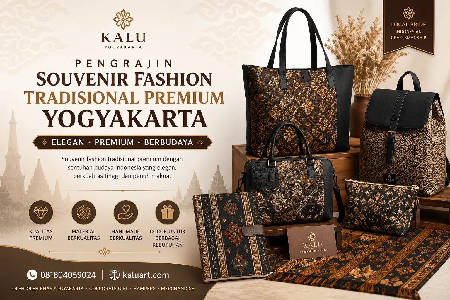 Pengrajin Souvenir Fashion Tradisional Premium Yogyakarta | Kalu Art