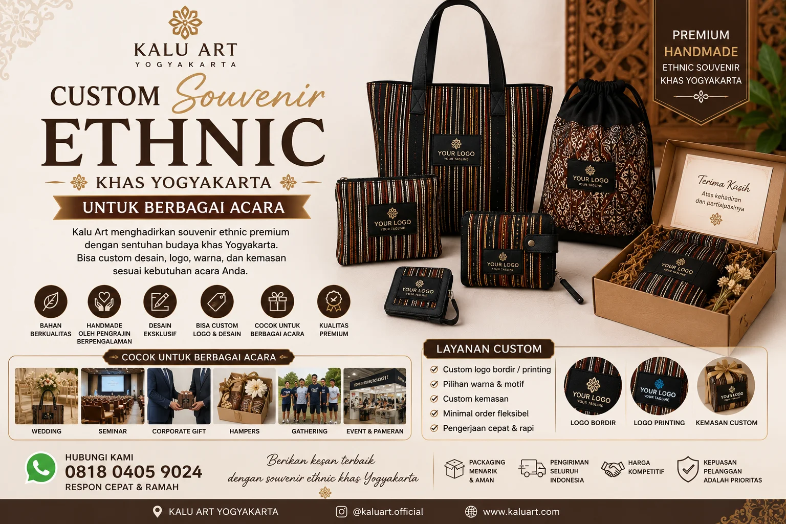 Custom Souvenir Ethnic Khas Yogyakarta Untuk Berbagai Acara | Kalu Art
