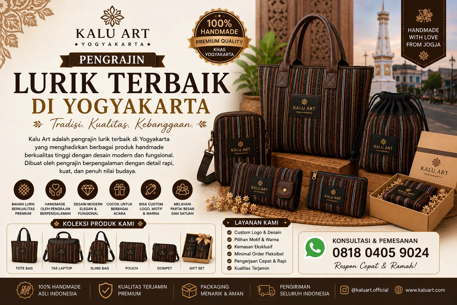 Pengrajin Lurik Terbaik di Yogyakarta | Kalu Art