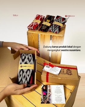 Corporate gift syal tenun etnik - 081804059024